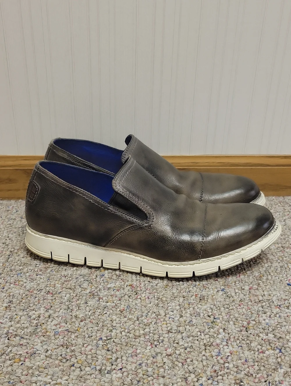 Bed Stu Men's Kastir Slip-On Leather Loafers in Dark Brown Sz 10 Business Office